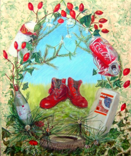 la marche dans les bois, Agnes, atelier du pommier