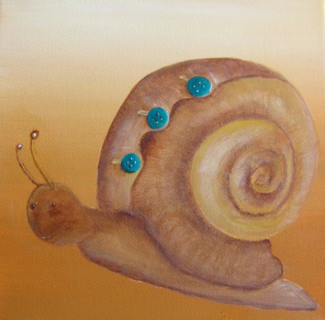 L'escargot escarcelle boutonne de Franoise