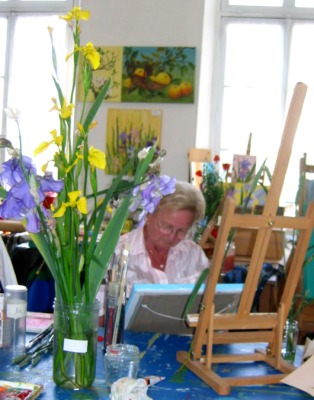 Srenit, Lia s'immerge dans les Iris,  l'Atelier du Pommier.
