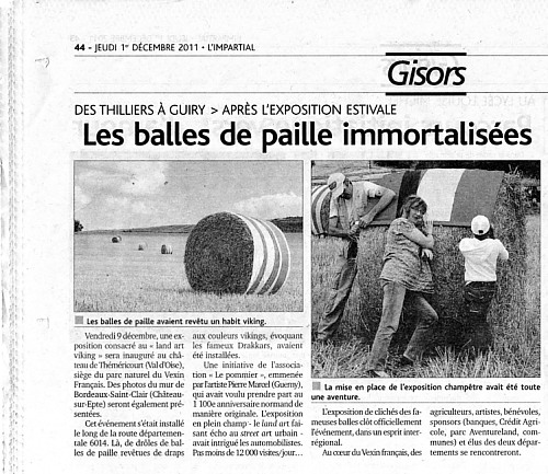 Les balles de pailles immortalises (L'Impartial jeudi 1 dcembre 2011 page 44)